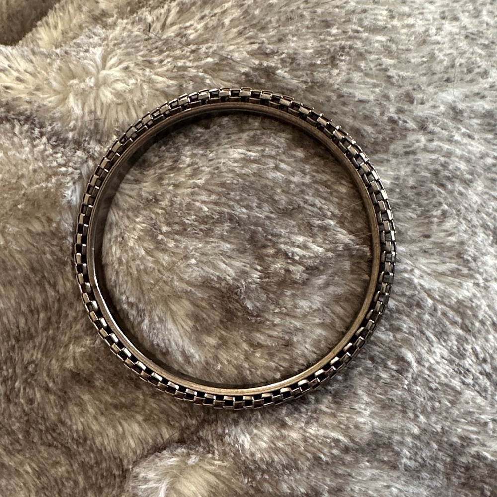 Brighton Black and Silver Checkered Bangle
